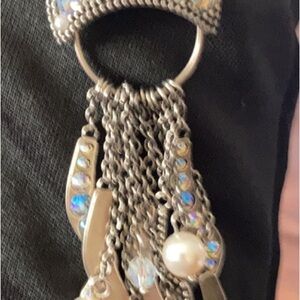 Touchstone crystal jellyfish/octopus necklace